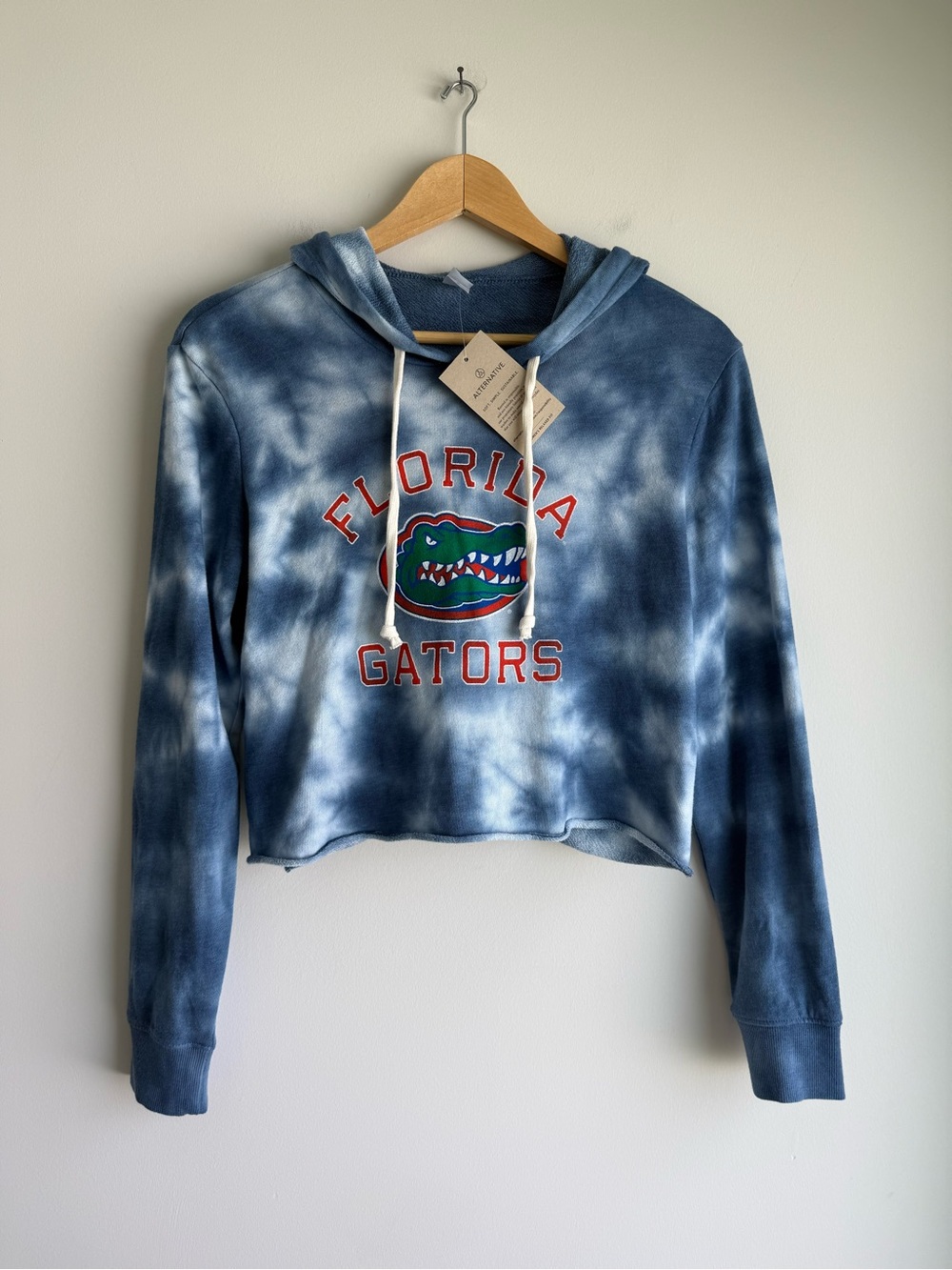 Alternative Apparel Florida Gators Tie Dye Cropped Hoodie NWT S